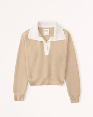 Abercrombie & Fitch + Notch-Neck Sweater Polo