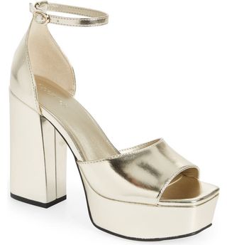 Open Edit + Kimber Ankle Strap Platform Sandals