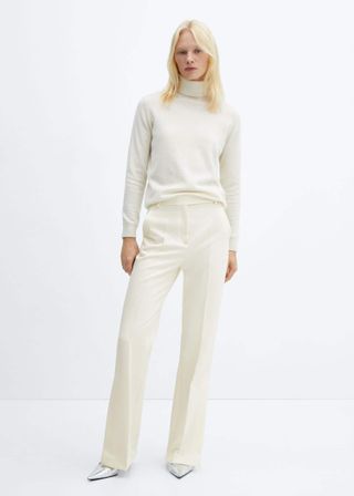 Mango + Straight Trousers With Openings