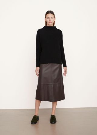 Vince + Boiled Cashmere Funnel Neck Sweater