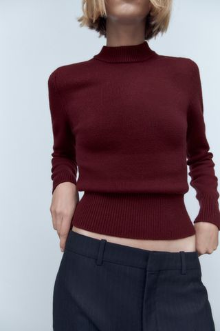 Zara + Fitted Knit Sweater