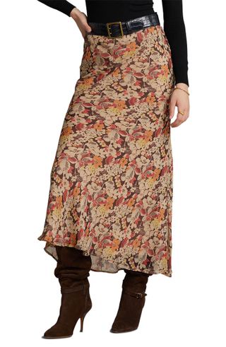 Polo Ralph Lauren + Floral Print Maxi Skirt