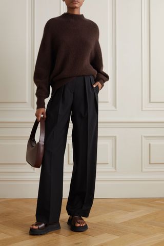 Loulou Studio + Safa Oversized Ribbed Wool-Blend Sweater