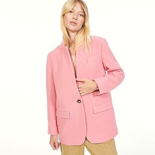 J.Crew + Leighton Blazer-Jacket in Italian Boiled Wool