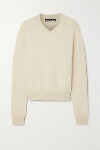 Acne Studios + Appliquéd Wool Sweater