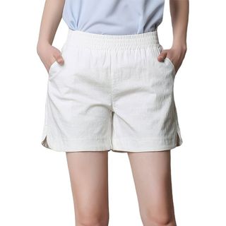 Walmart + Beach Loose Cotton Linen Shorts