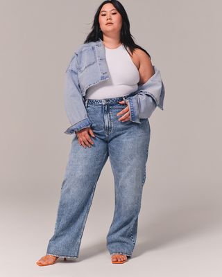 Abercrombie & Fitch + Curve Love High Rise Loose Jean