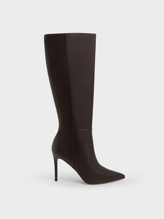 Charles & Keith + Stiletto Heel Knee-High Boots