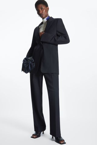 COS + Regular Fit Tailored Wool Trousers