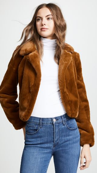 Blanknyc + Cropped Faux Fur Jacket