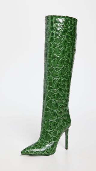 Paris Texas + Moc Croco Stiletto Heel Tall Boots