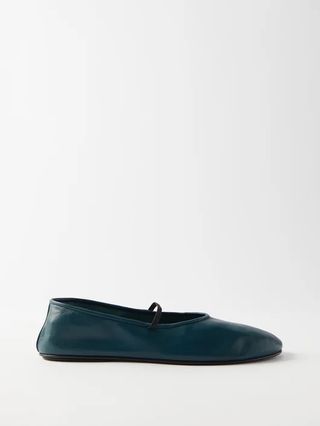 The Row + Round-Toe Leather Flats