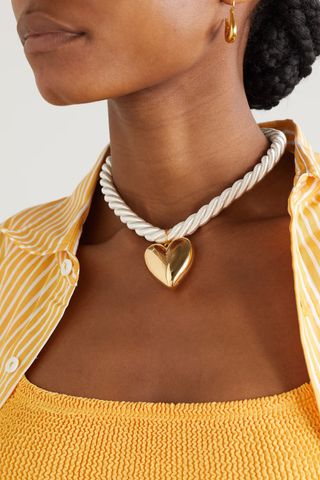 Timeless Pearly + Gold-Plated and Cord Necklace
