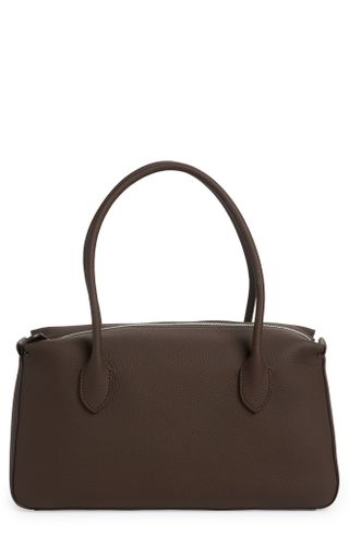 The Row + East/West Leather Top Handle Bag