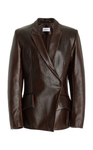 16Arlington + Alden Leather Blazer