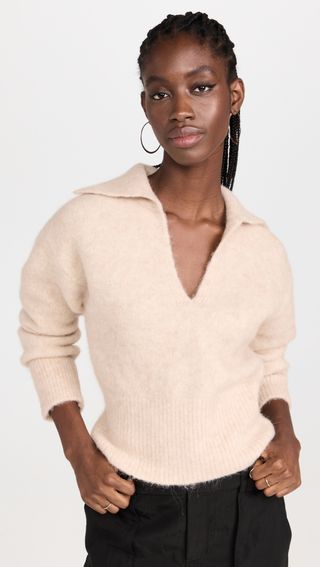 Vince + Brushed Collared Sweater