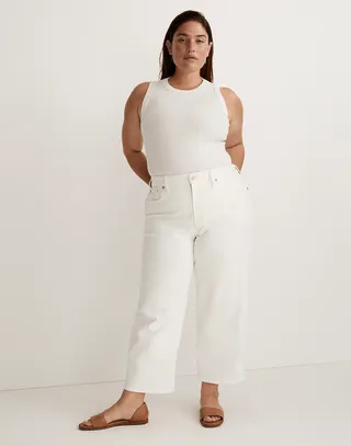 Madewell + The Plus Perfect Vintage Wide-Leg Crop Jean