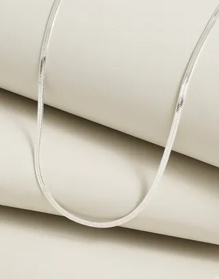 Madewell + Delicate Collection Demi-Fine Skinny Herringbone Chain