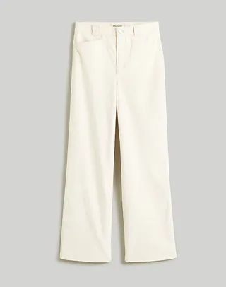 Madewell + Plus Emmett 2.0 Wide-Leg Pants in Corduroy: Button-Fly Edition