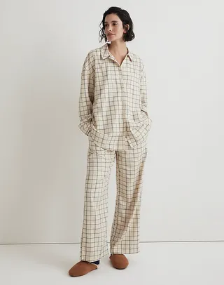 Madewell + Plaid Flannel Pajama Set