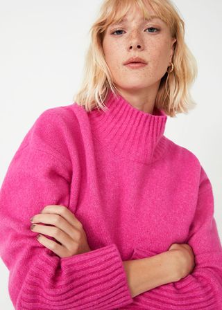 
Other Stories + Mock Neck Knit Sweater