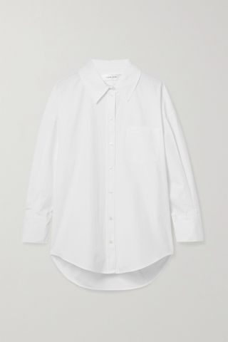 Anine Bing + Mika Oversized Cotton-Poplin Shirt