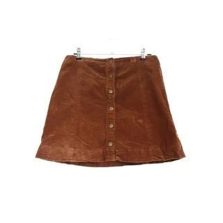 Etsy + Vintage Brown Corduroy Button Down Skirt