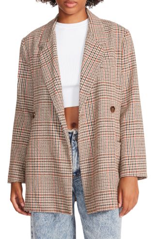 Steve Madden + Stella Oversize Houndstooth Blazer