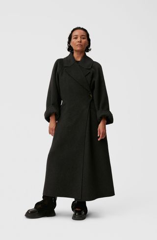 Ganni + Long Wool Coat