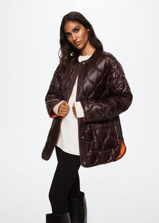 Mango + Oversize Quilted Coat