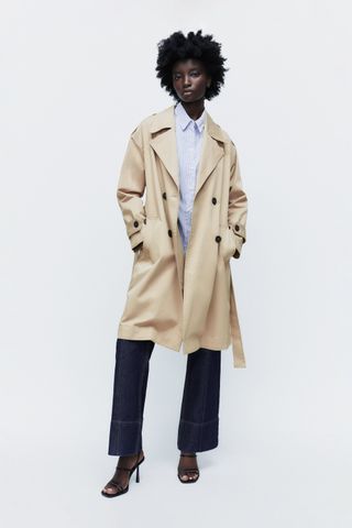 Zara + Belted Trench Coat