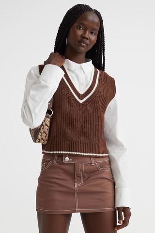 H&M + Rib-Knit Sweater Vest