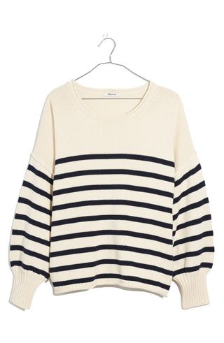 Madewell + Conway Stripe Pullover Sweater