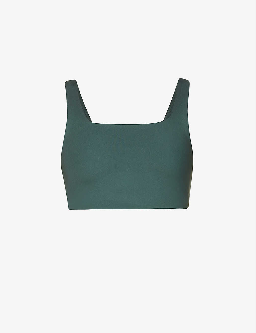 Girlfriend Collective + Tommy Square-Neck Recycled Polyester-Blend Sports Bra