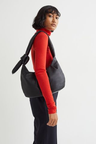 H&M + Soft Leather Shoulder Bag