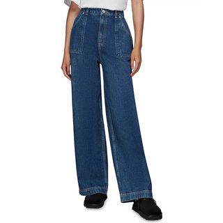 Whistles + Authentic Raya High Rise Straight Wide Leg Jean