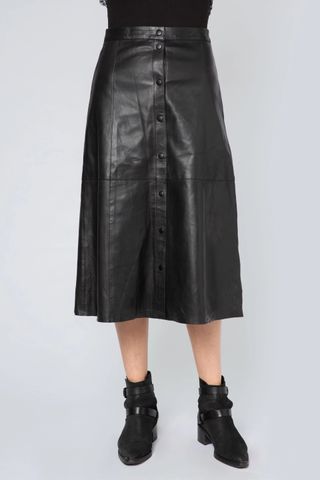 Muubaa + A-Line Midi Popper Skirt