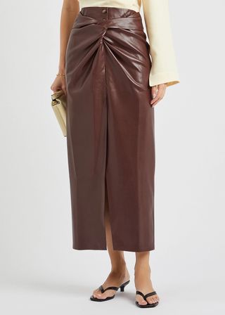 Nanushka + Leane Faux Leather Skirt
