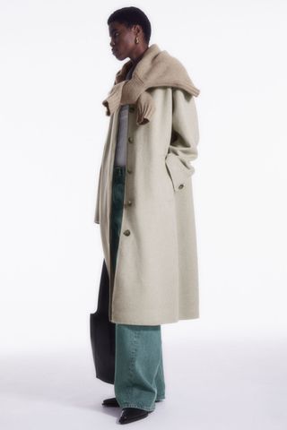 COS + Collared Double Faced Wool Coat