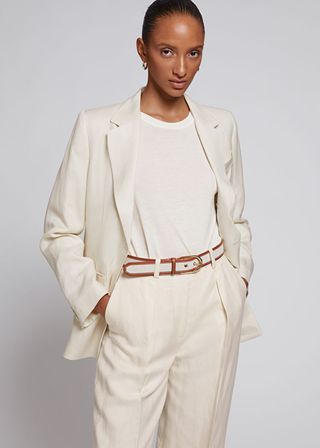 & Other Stories + Relaxed Cut-Away Tailored Blazer