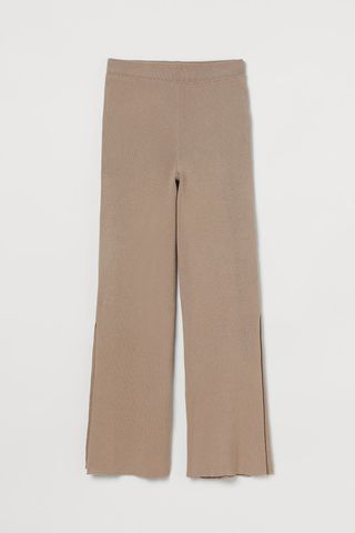 H&M + Rib-Knit Trousers