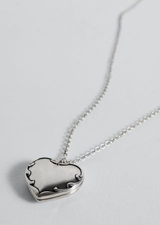 Mango + Heart Pendant Necklace