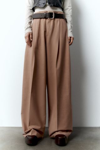 Zara + Full-Length Menswear Style Pants