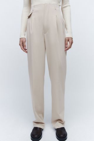 Zara + Pleated Menswear Style Pants
