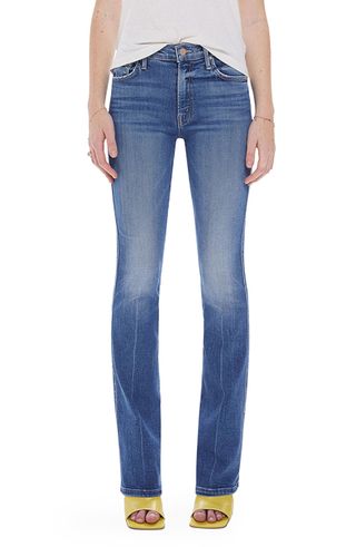 Mother + The Double Insider Heel Mid Rise Bootcut Jeans