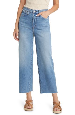 Madewell + The Perfect Vintage Wide Leg Crop Jeans