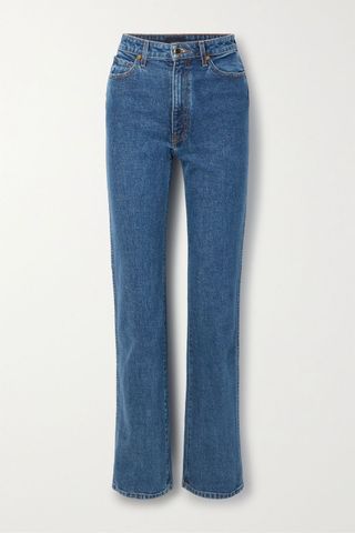 Khaite + Danielle High-Rise Straight-Leg Jeans