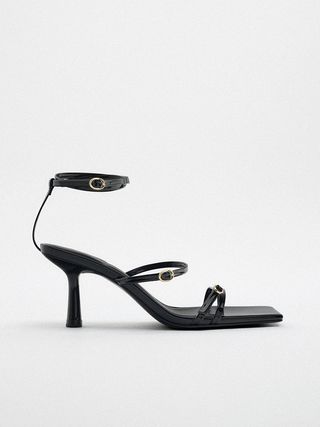 Zara + Patent Effect High Heel Sandals