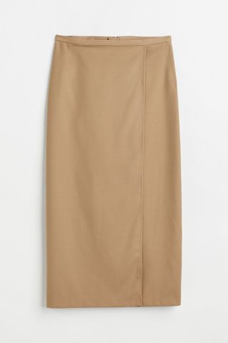 H&M + Twill Wrapover Skirt
