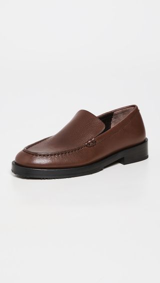 By Far + Rafael Sequoia Leather Loafers